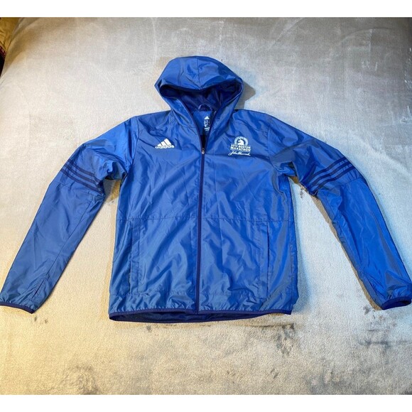 2017 Boston Marathon Adidas, Running, Hooded, Windbreaker Jacket UNISEX, Small - Picture 1 of 11